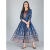 Women Printed Rayon Anarkali Kurta Indian Pakistani Top Tunic Kurti Party Wear VF-1877