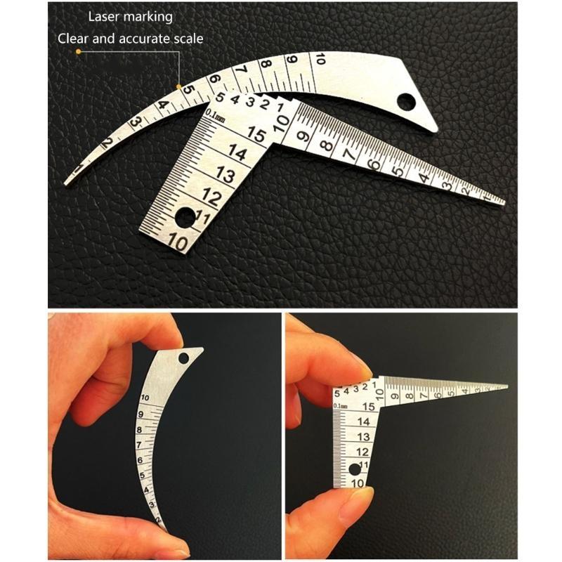 652F Feeler Gauges 1-15mm / 1-10mm Tapered Feeler Gauges StainlessSteel Narrow Feeler Gauges for Measuring Gaps Width or Thick