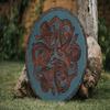 Viking Serpents Shield,Viking Wall Decor,Wood Wall Art,Handmade Home Decor,Fathers Day Gift For Him,Handmade Gift for Him,Wall Hangings