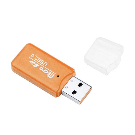 Мини Портативный USB Micro SD Кардридер для 2 TF карт для ПК Ноутбука