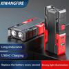 Portable LED Flashlights USB Rechargeable Torch with 3 Modes Flashlight Emergency Power Bank Outdoor Camping Fishing Searchlight