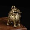 Antique Bronze Chinese Mythical Beast Figurine Incense Burners Ornament Classical Brass Sandalwood Censer Home Decoration Crafts