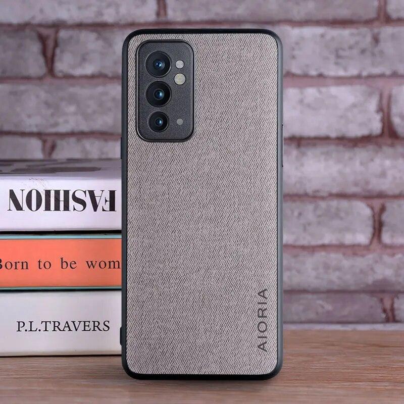 Чехол для Oneplus 9RT 9R, чехол, роскошный текстильный кожаный чехол, мягкий ТПУ, жесткий чехол для телефона для oneplus 9rt, чехол Funda