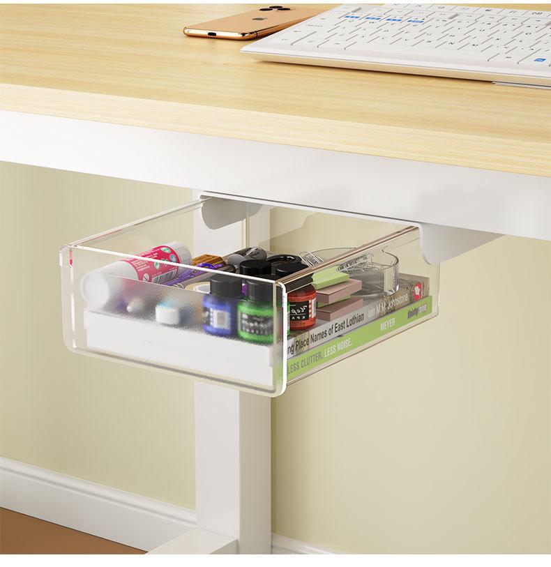 Невидимый органайзер под стол: Ящик без сверления для офисных канцелярских принадлежностей