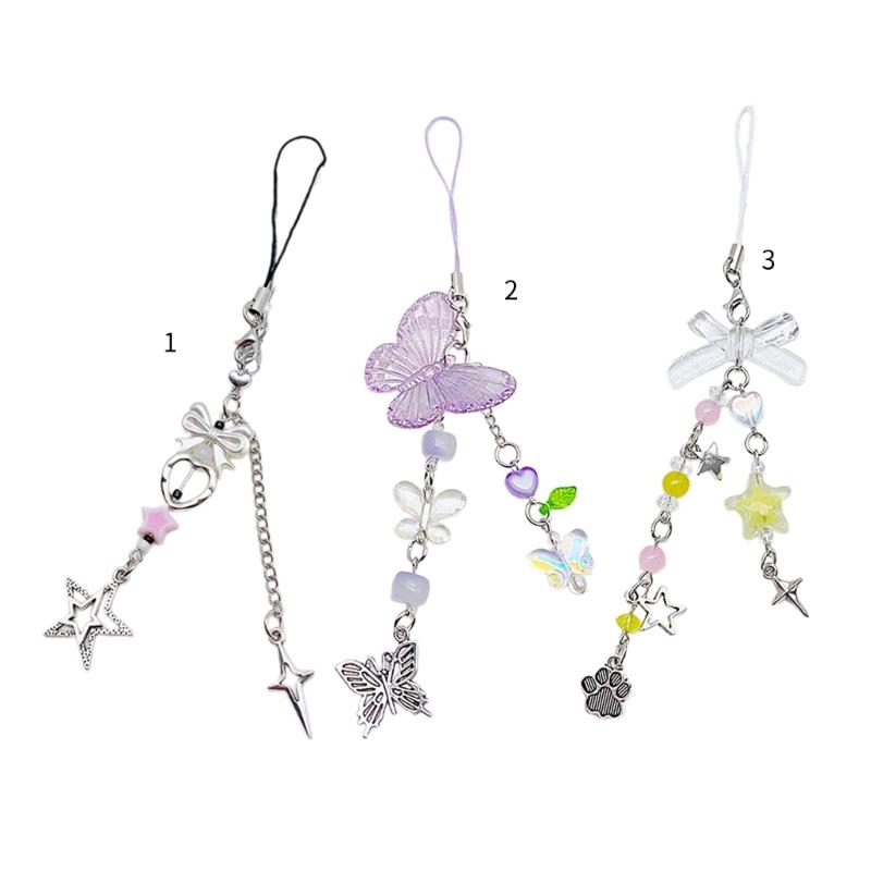 Привлекательный телефонный брелок с уникальным бантом, стильный брелок для ключей, аксессуары для телефона, сумка, кулон для кошелька, рюкзака, кошелька