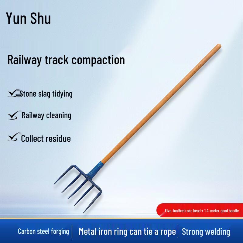 Heavy-Duty Railway Ballast Cleaning Rake