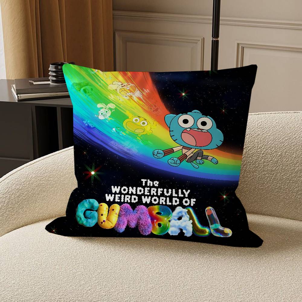Наволочка «Удивительный мир Гамбола» для спальни, комнаты и дивана в гостиной, декоративная наволочка для подушки