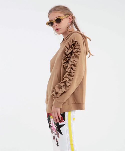 Basic Ruffle Hoodie