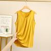 Women's Loose Fit Sleeveless Maternity Vest, Plus Size 200 Lbs, Belly-Covering Summer Outerwear.