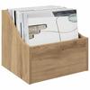 LP Record Box Artisan Oak 37 x 33 x 32 cm Engineered Wood