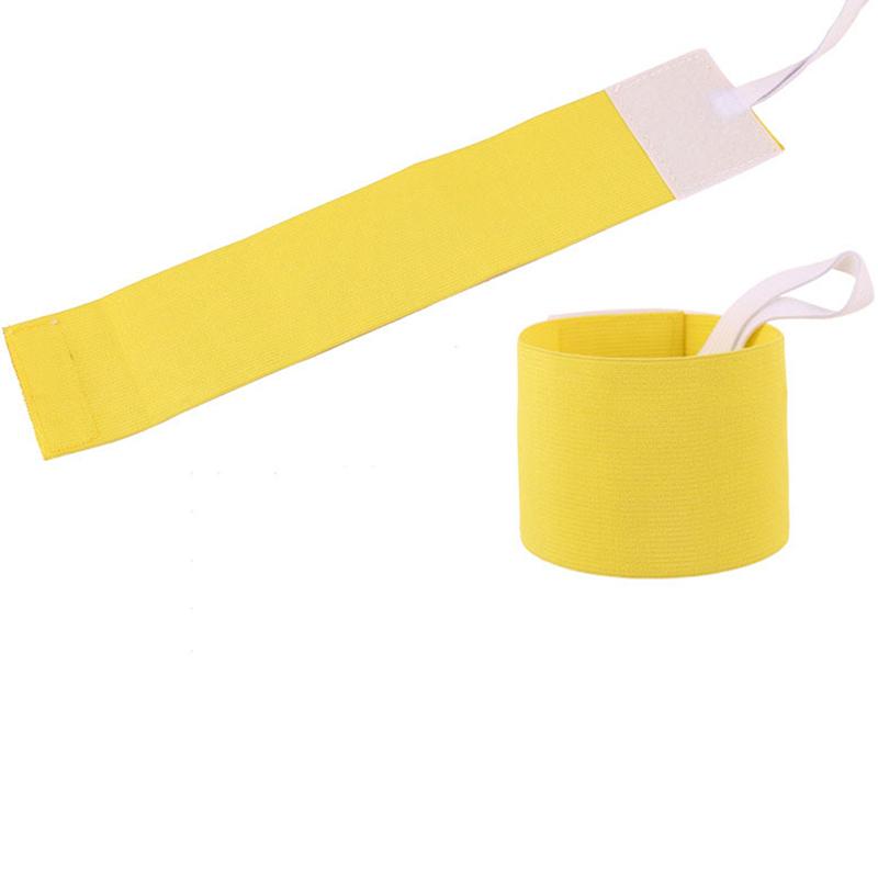 Football Arm Band New Group Armband Football Soccer Solid Color Blank Elastic with Nylon hook and loop Sleeve Badge High Quality
