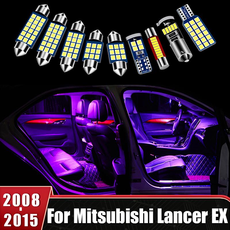For Mitsubishi Lancer EX 2008 2009 2010 2011 2012 2013 2014 2015 4pcs Car LED Interior Light Trunk Bulb Reading Lamp Accessories