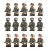 Us Special Forces Soldiers SWAT Guns Weapon Four Sided Printing Building Blocks Kit Bricks Sets Classic Model Kids Toys
