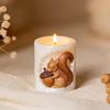 Squirrel Candle Mold 3D Cute Reusable Silicone Acorn Decorations Animal Candle Mold for Thanksgiving Holiday Birthday Party