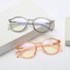 Anti-Blue Light Glasses Classic Round Eyewear Women Men Luxury Eyeglasses Blue Light Blocking Man Lady Computer Eyeglasses