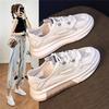 2025 Autumn Low-top Little White Shoes Women's New Heightening Student Board Shoes Ins Tide Internet Celebrity Korean Version of Women's Shoes