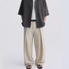 Z 2024 Men's Pleated Wide-Leg Slim Trousers - Casual Style (0706260).