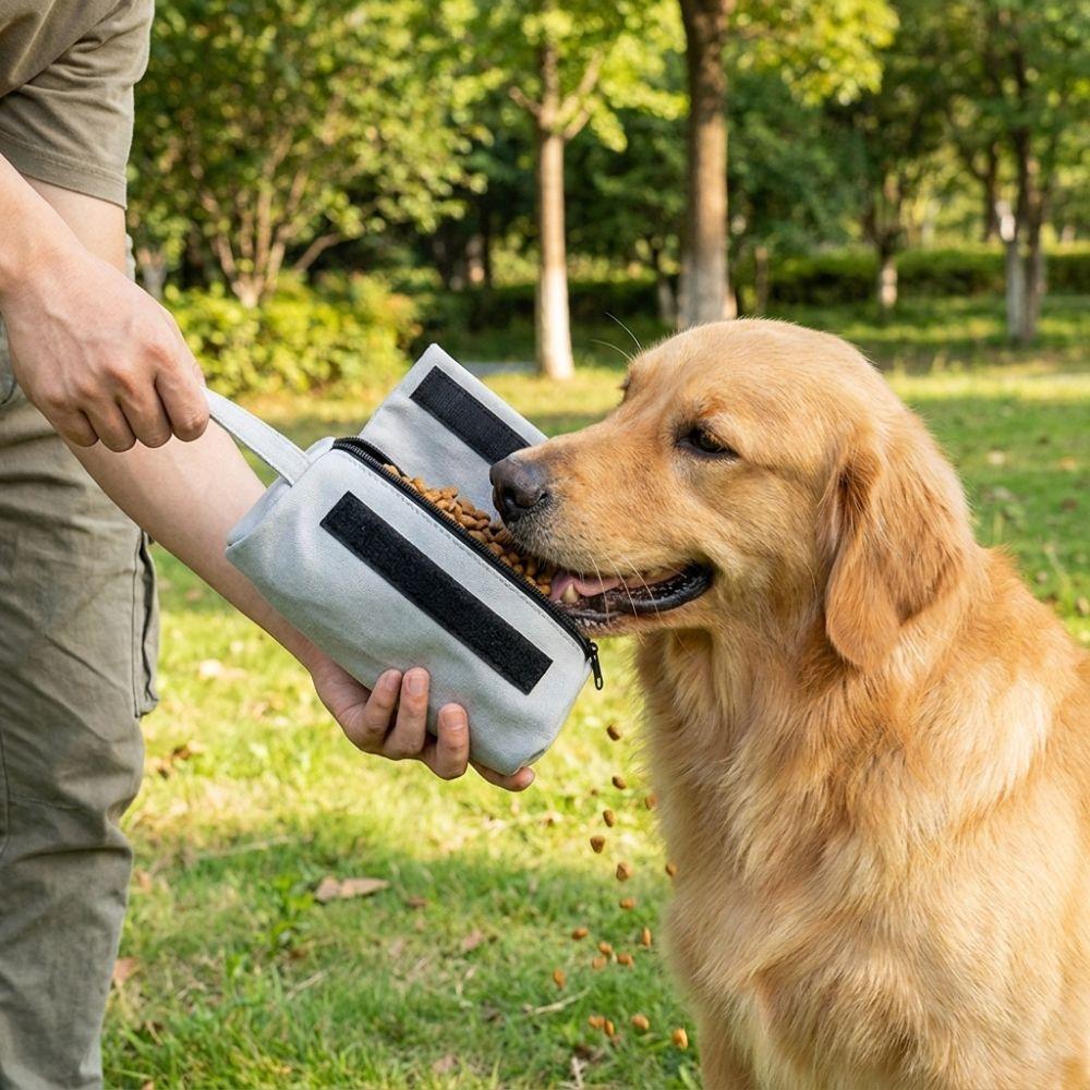 Portable Pet Snack Pouch Leak-proof Puppy Snack Reward Bag Pet Training Waist Bag Pet Training