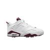 6 Retro Low Golf White And Bordeaux
