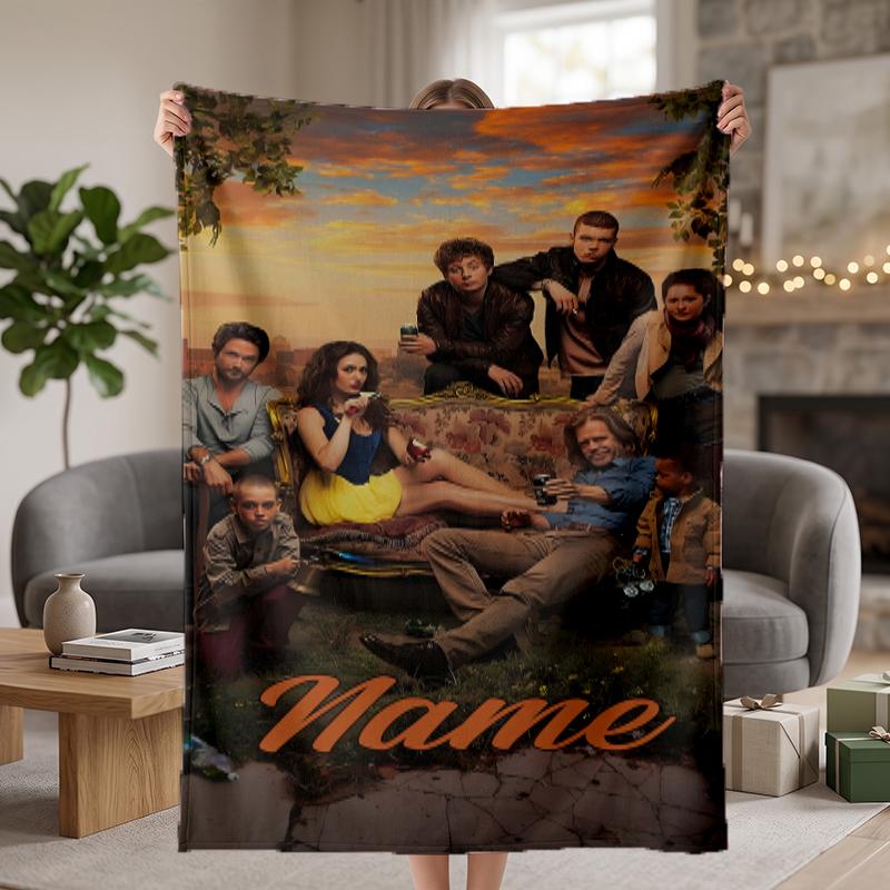 shameless Custom Flannel Blankets Soft Warm Cozy Throws for Home Decor Holiday Gifts