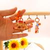 Korean Style Luminous Key Chain Cartoon Bell Key Chain Personality Capybara Pendant  Decoration