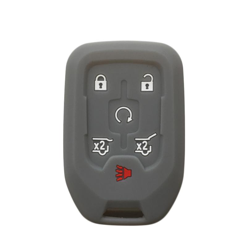 Силиконовый чехол для ключа GMC Terrain 2019 Canyon Remote Key Cover для Chevrolet Suburban Silverado 2500 Автомобильные аксессуары 4/5/6 кнопок
