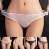 Smooth Women Sexy Sleepwear Panties Sheer Transparent Briefs Low Rise Underwear See Through Knickers Thongs