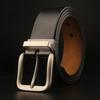 Men's Cowhide Belt Pin Buckle Plus Size Lengthened Belt Clipped Button Men's Cowhide Extra-Long Plus Size Extra Long