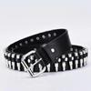 New Fashion Ladies Leather Punk Belt Hollow Rivet Luxury Brand Belt Personality Rock Wild Adjustable Young Trend belt2023New