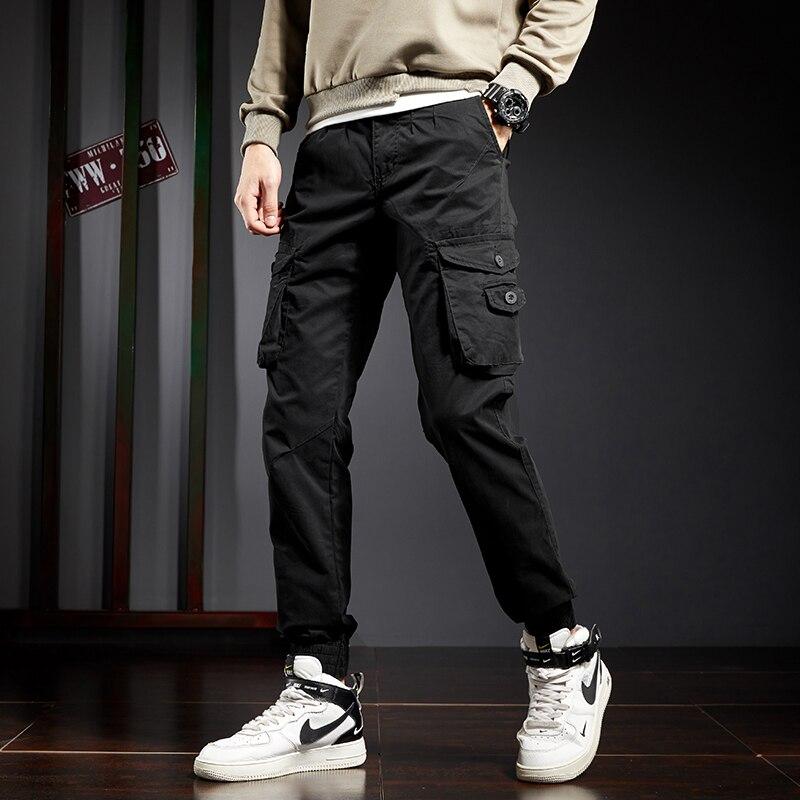 Jantour 2021 Men 'S Camouflage Trousers Cotton Casual Military Cargo Pants Joggers Outdoor Pants Men 3d Pockets Harajuku Pants