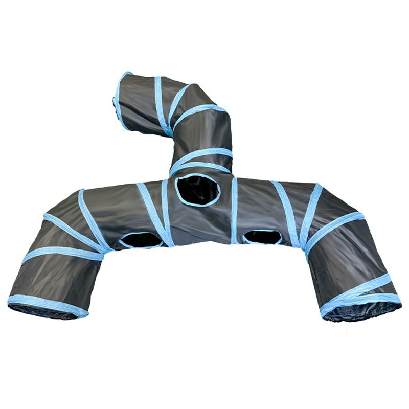 Туннель для кошек в помещении Складные трубы для маленьких животных Игрушки для котят Интерактивный лабиринт для домашних животных Игрушки для кошек Износостойкие туннели для кошек