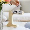Modern Minimalist Style Flippable Perpetual Calendar Daily Flip Design Desk Calendar Ornaments For Livingroom Office Home Decor