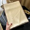 Весенний шарф из искусственного шелка, Теплая декорация с буквами, Шаль от солнца, Корейская версия хлопкового шарфа из тенселя для женщин