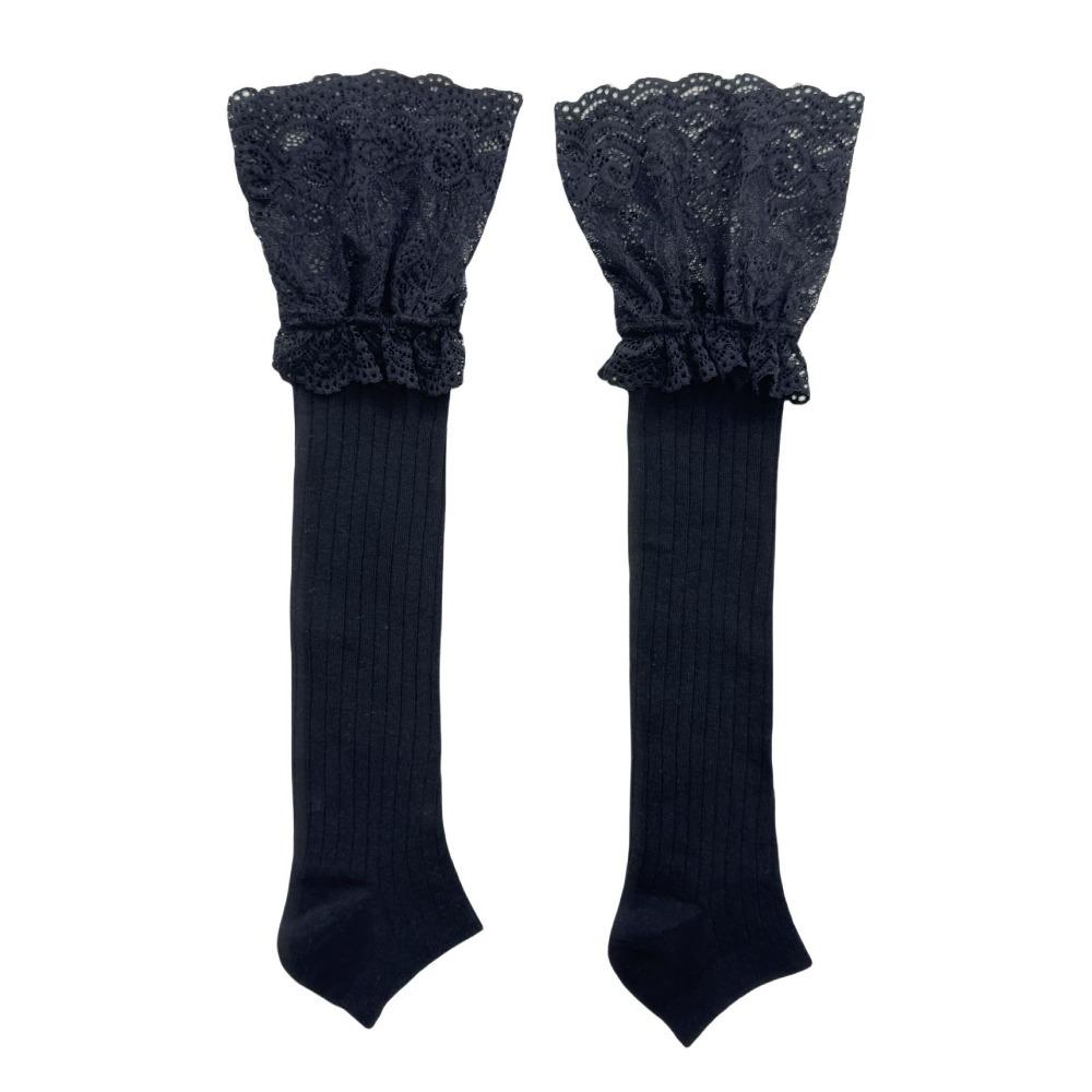 Кружевные ботфорты в японском стиле, чулки до бедра, носки-гольфы до колена в стиле Лолита, милые носки до икры для JK, горячая девушка