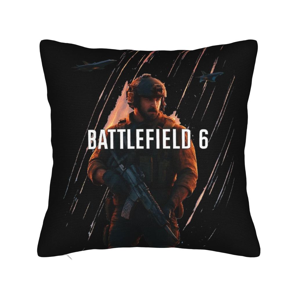 Decorative Pillowcase Battlefield 6 Funny Games Bf6 Merch Home Pillow Case Cover Zippered Multi-Size