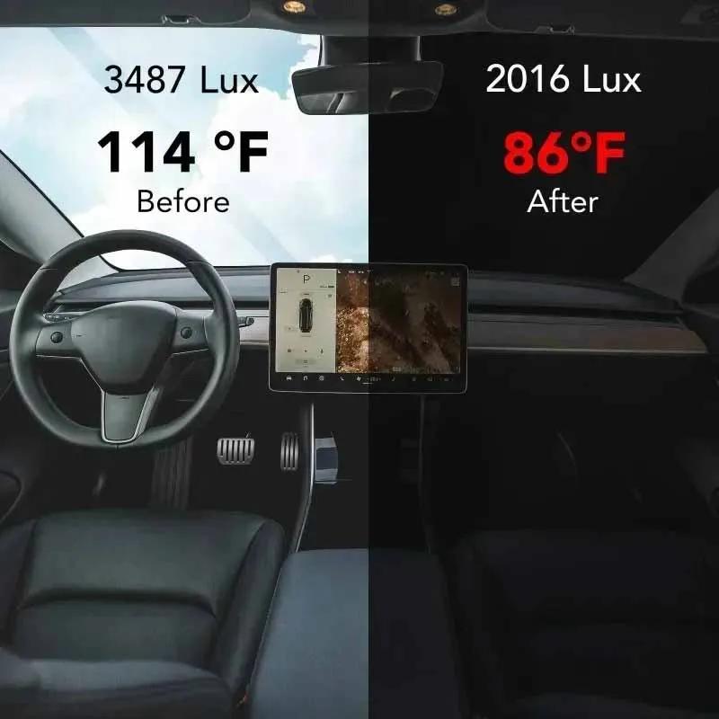 Солнцезащитный козырек на лобовое стекло автомобиля для Tesla Model 3 YXS, складной козырек на переднее стекло, теплозащитный козырек, автомобильные аксессуары