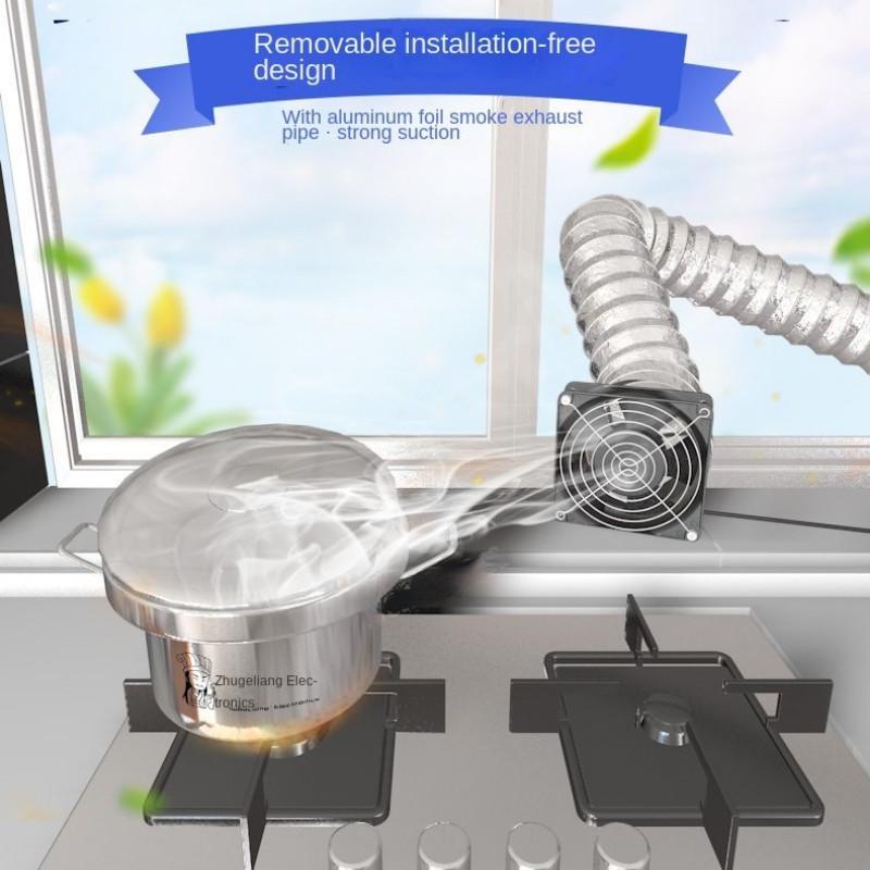 Регулируемая скорость Поглотитель припоя ESD Вентилятор-вытяжка дыма Труба Воздуховод Вытяжной вентилятор Бытовой Труба Труба Вентиляционный вентилятор 12*12*3.8см