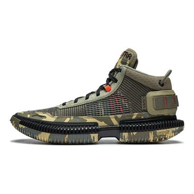 Баскетбольные кроссовки Li Ning Reverse 3 Ultra Camouflage с защитой от ударов, легкие, среднего размера, для мужчин, зеленые, ABFS011-20