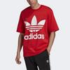 Adidas Футболка с коротким рукавом Originals Trefoil Logo Loose, мужская, красная FM3796
