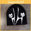Urban Street Knit Hat With Ear Protection Fox Embroidery Design For Daily