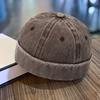 Docker Hat Solid Color Male Round Four Seasons Sailor Trendy Decorative