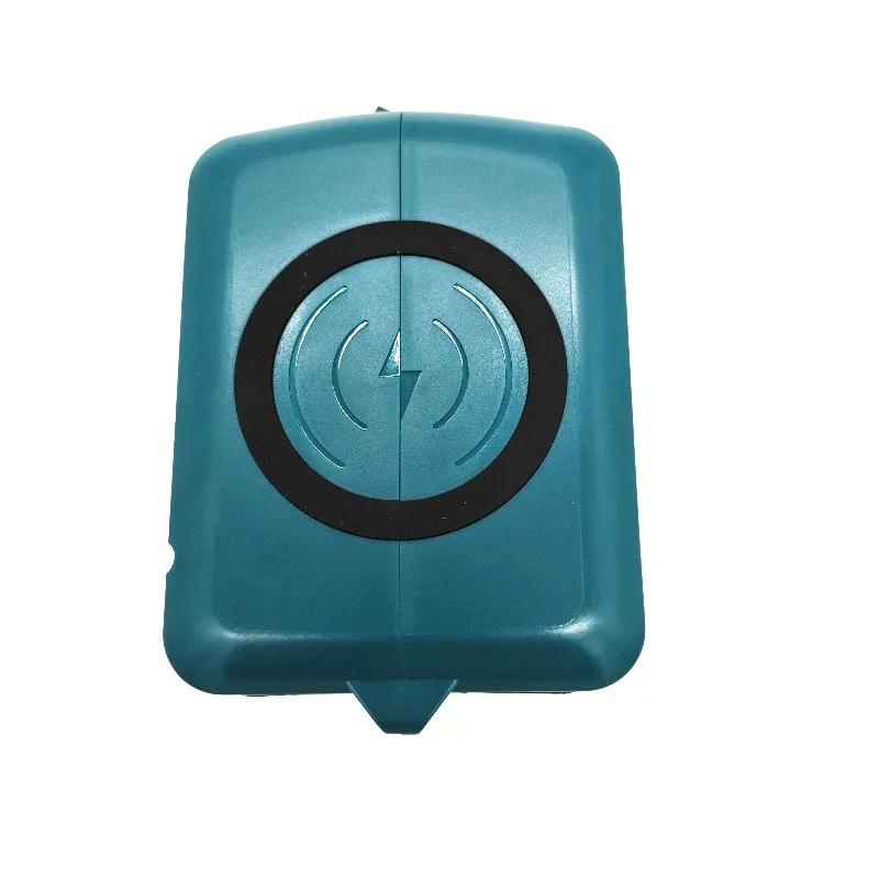 Portable Lithium Battery Wireless Charger Power Bank with USB and Type-C Ports for Hitachi/Hikoki 18V Li-ion Battery for Camping