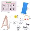 Home Ornaments Miniature Gym Scene Home Decor Dollhouse New Mini Yoga Mat  Party Supplies