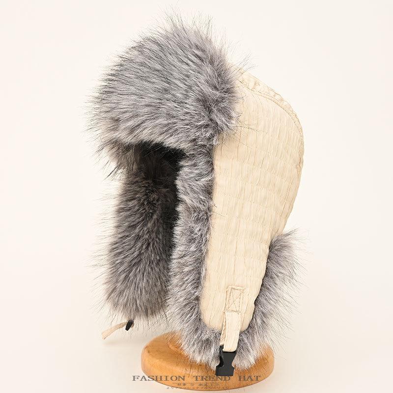 Длинная шапка Thunderbolt для женщин, зимняя, утолщенная, бархатная, теплая, холодная, хлопковая, для езды на велосипеде, для защиты ушей, для полетов, мужская