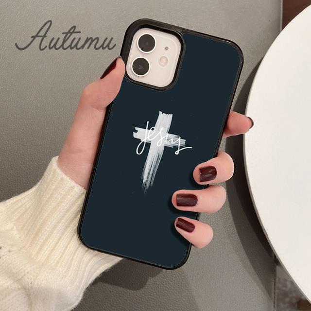Чехол для телефона с крестом на библейском христианском католике для iPhone 11 12 13 14 Pro Max mini XR XS SE 2020 6S 7 8 Plus Galaxy S21 S22