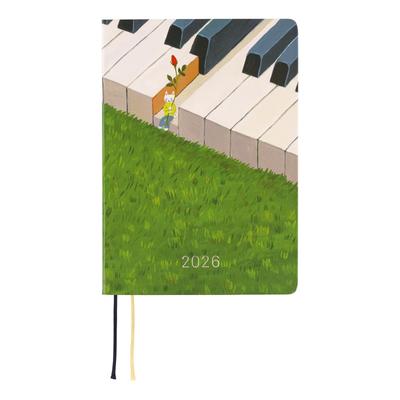 Hobonichi Techo 2026 HON Издание на английском языке от Хироко для Гармонии Страница в день Кубота/Ожидание [A6/1 день/Январь/Начало с понедельника]