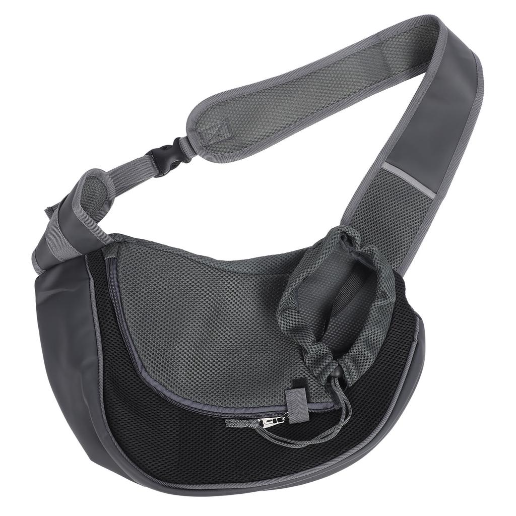 Pet Dog Sling Carrier Adjustable Belt Breathable Mesh Hand Free Puppy Sling Bag for Cats Outdoor