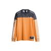 Originals X Alexander Wang Nafas oladigan Harfli Bosmali Chiziqli Qo'shma Uzun Qisma Futbolka Erkaklar Ustki Kiyimi Sariq DT9485