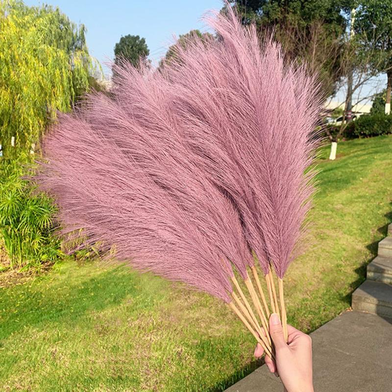 70 см 9-зубчатая тростниковая пампасная трава, искусственная пампасная трава, имитация сушеного тростникового цветка