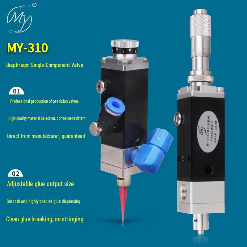 MY310 High-Precision Pneumatic Diaphragm Dispensing Valve for Single-Component Adhesives